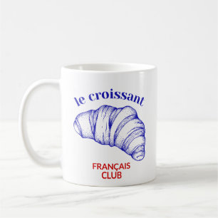 Le croissant club coffee mug