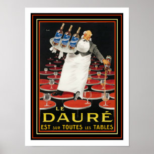 Le Daure 1924 Art Deco Poster by Lotti
