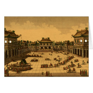 Le dedans du palais de l'empereur de Chine à Pekin