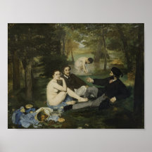 Le Déjeuner sur l’Herbe by Manet - Poster
