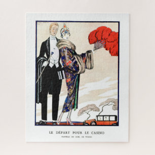 Le départ pour le casino by George Barbier  Jigsaw Puzzle
