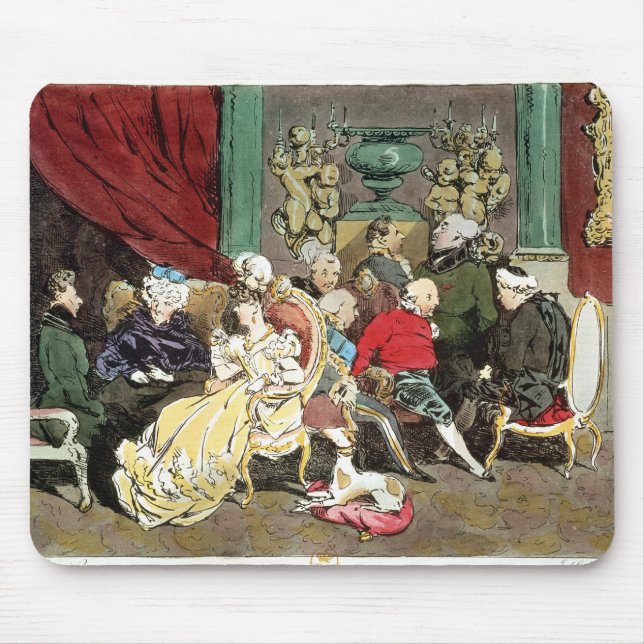 Le Faubourg Saint-Germain, engraved by Delpech Mouse Pad (Front)