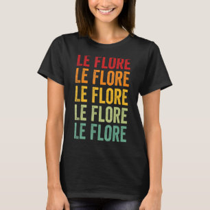 Le Flore County Oklahoma Rainbow Text Design T-Shirt