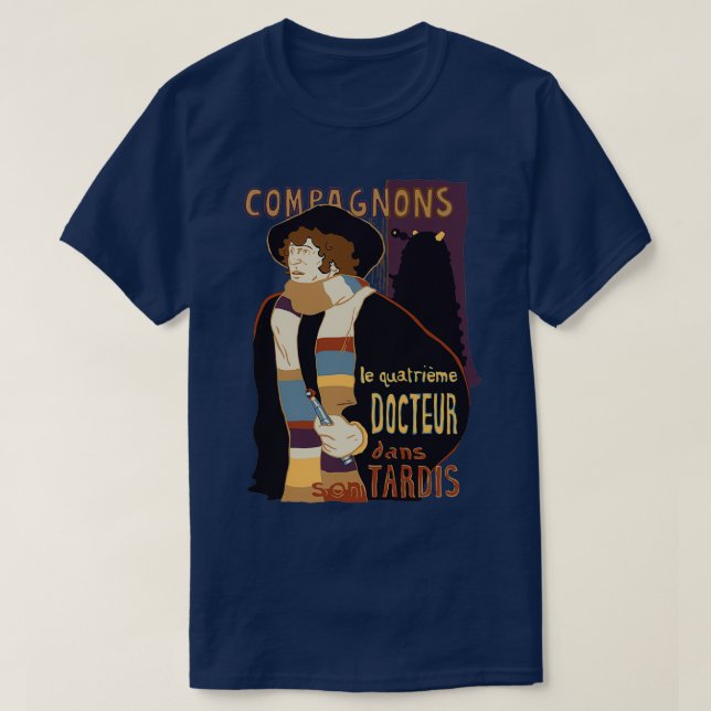 Le Fourth Doctor T-Shirt (Design Front)