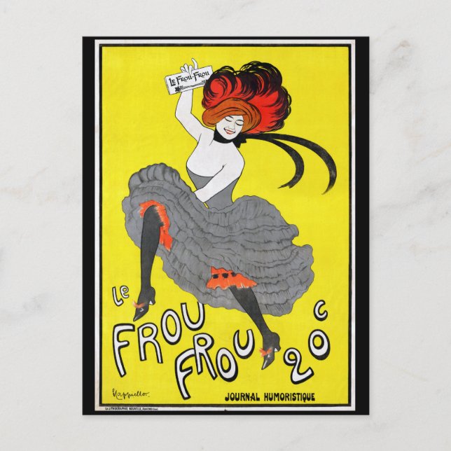Le Frou Frou Journal Humoristique Postcard (Front)