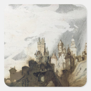 Le Gai Chateau Square Sticker
