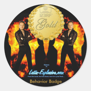 LE Gold Badge Behaviour Sticker