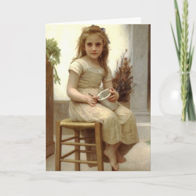 Le Goûter (Just a Taste) William Bouguereau Card (Front)