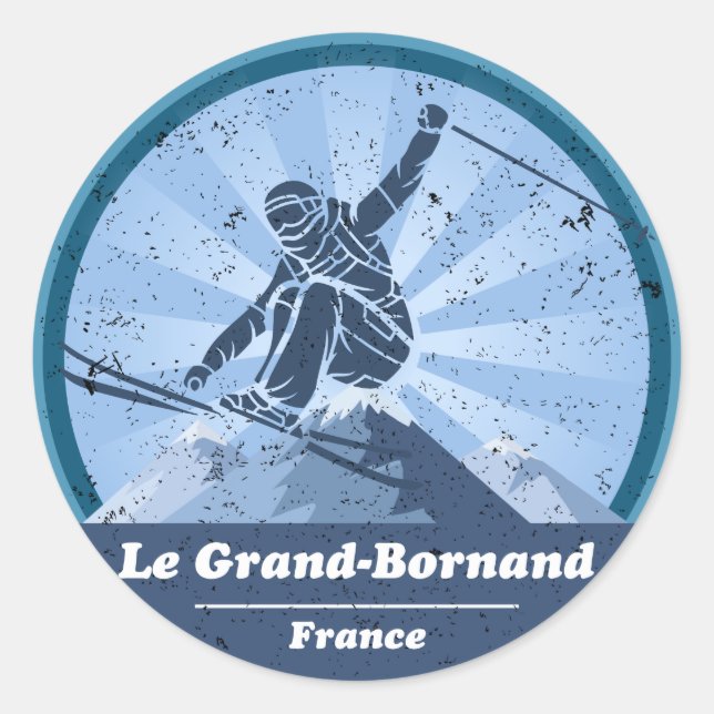 Le Grand-Bornand Ski Resort - Sticker (Front)
