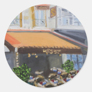 Le Grand Cafe: Fontainebleau, France Classic Round Sticker