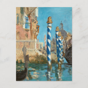 Le Grand Canal à Venise   Édouard Manet Postcard