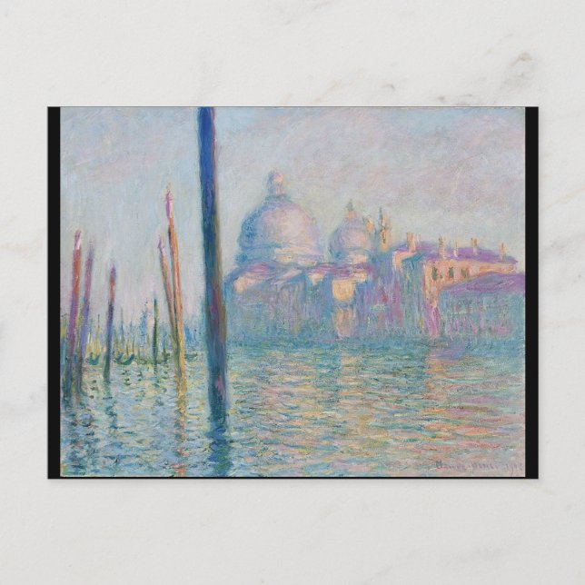 Le grand canal - Monet Postcard (Front)