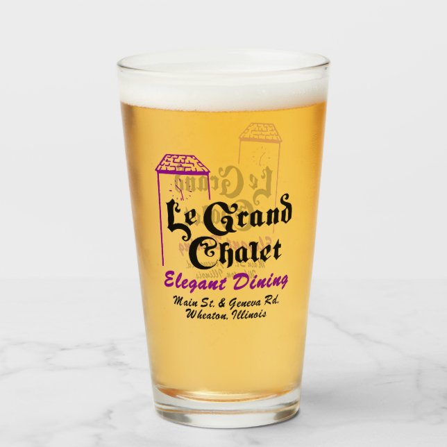 Le Grand Chalet Restaurant, Wheaton, Illinois Glass (Front Filled)