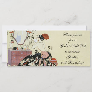 Le Grand Decolletage by George Barbier, Art Deco Invitation