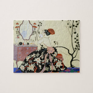 Le Grand Decolletage by George Barbier, Art Deco Jigsaw Puzzle