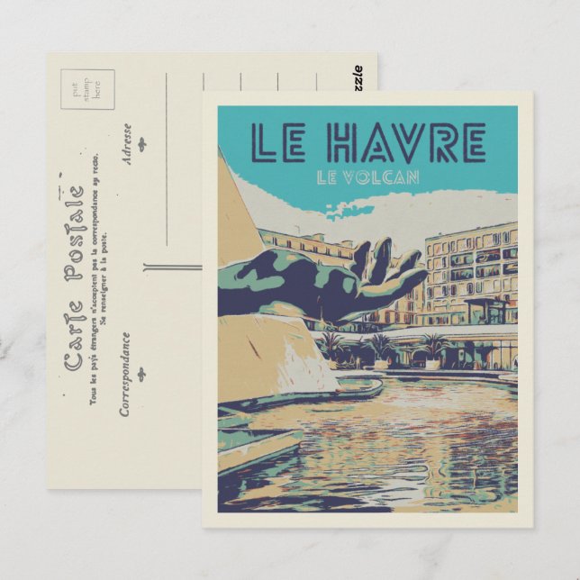 Le Havre France Le Volcan concert Hall Niemeyer Postcard (Front/Back)