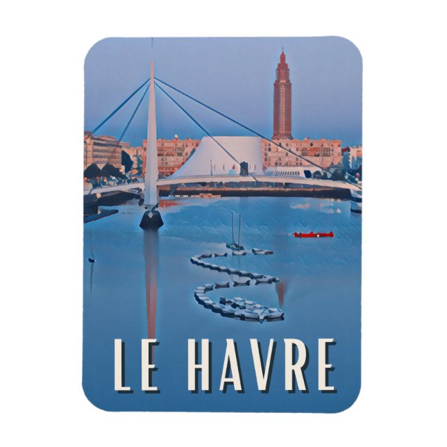 Le Havre Photo Vintage  Magnet (Vertical)