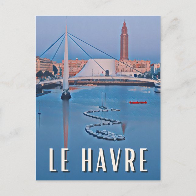 Le Havre Photo Vintage Postcard (Front)