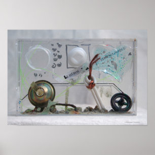 Le Heros Technologique K7 1986 Mixed-media Geek P Poster