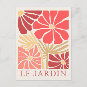 Le Jardin Boho Flowers Postcard