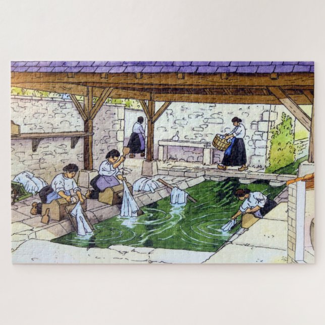 Le Lavoir 2.  Jigsaw Puzzle (Horizontal)