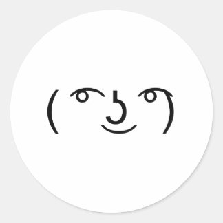 Le Lenny Face Classic Round Sticker