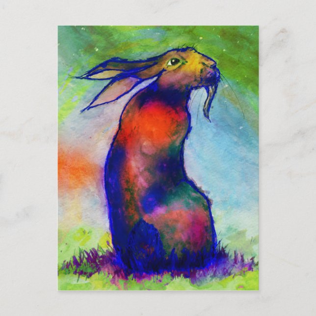 -Le Lièvre Sauvage- Postcard (Front)