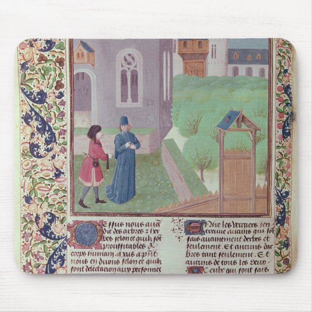 'Le Livre des Prouffitz Champestres' by Mouse Pad (Front)