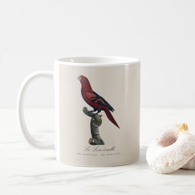 Le Lori ecaille / Blue-streaked lory  Coffee Mug (With Donut)