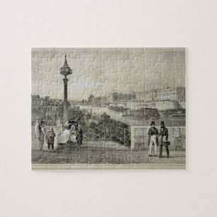 Le Louvre, engraved by Auguste Bry (engraving) Jigsaw Puzzle