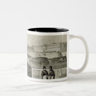Le Louvre, engraved by Auguste Bry (engraving) Two-Tone Coffee Mug