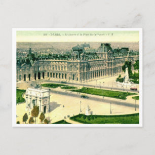 Le Louvre, Paris, France Vintage Postcard