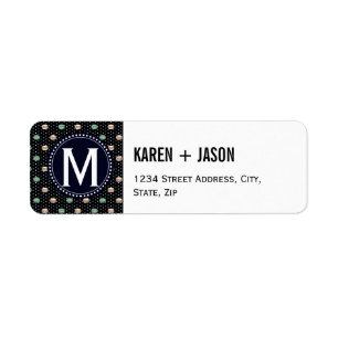 Le Macaron polkadot Return Address Label