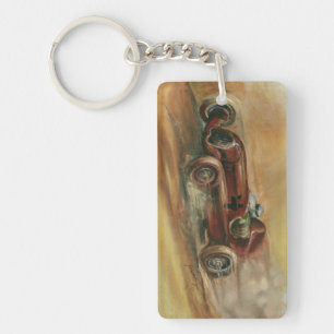 Le Mans Racecar by Ethan Harper Key Ring