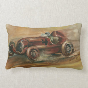 Le Mans Racecar by Ethan Harper Lumbar Cushion