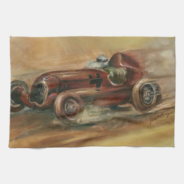 Le Mans Racecar by Ethan Harper Tea Towel (Horizontal)