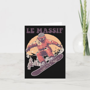 Le Mif Canada Retro Snowboard Card