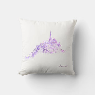 Le Mont Saint Michel France Architecture Cushion