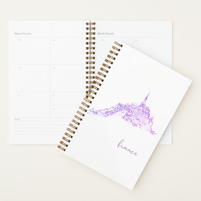 Le Mont Saint Michel France Architecture Planner (Display)