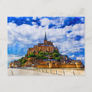 Le Mont Saint Michel, France Postcard