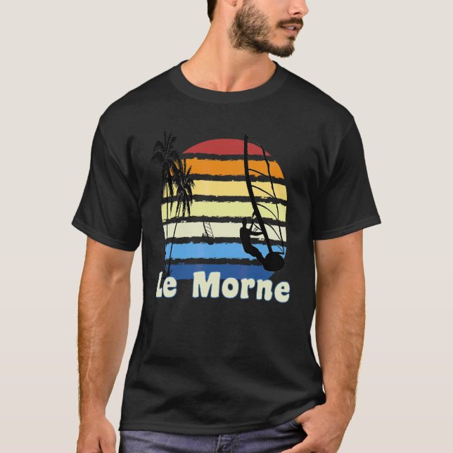 Le Morne Mauritius Windsurfing Windsurf Beach T-Shirt (Front)