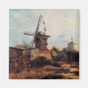 Le Moulin de Blute Fin by Vincent van Gogh Magnet