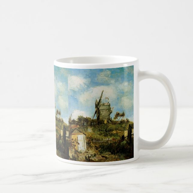 Le Moulin de la Galette by Vincent van Gogh Coffee Mug (Right)