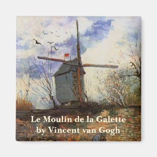 Le Moulin de la Galette by Vincent van Gogh Magnet