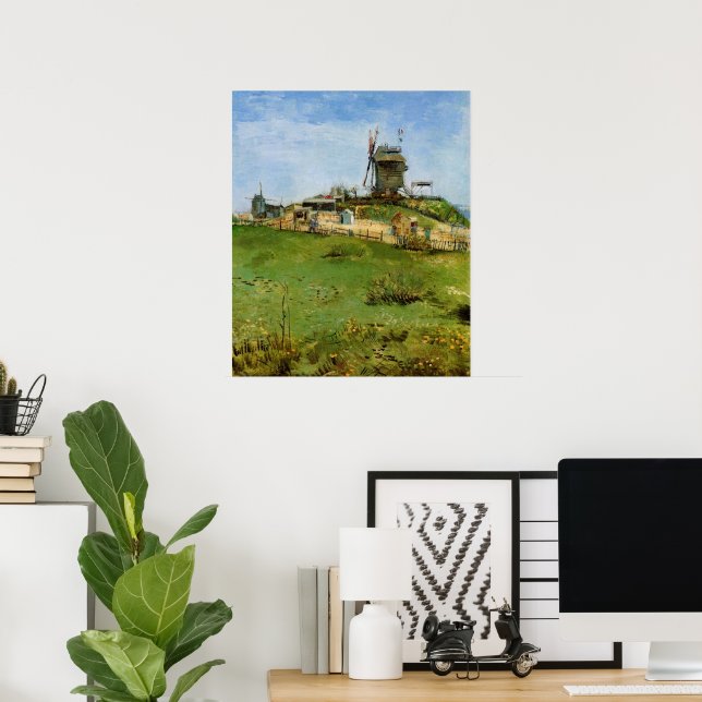 Le Moulin de la Galette by Vincent van Gogh Poster (Home Office)