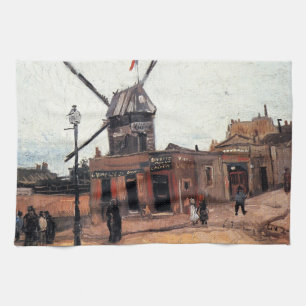 Le Moulin de la Galette by Vincent van Gogh Tea Towel