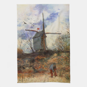 Le Moulin de la Galette by Vincent van Gogh Tea Towel