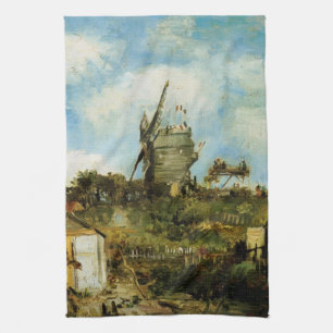 Le Moulin de la Galette by Vincent van Gogh Tea Towel