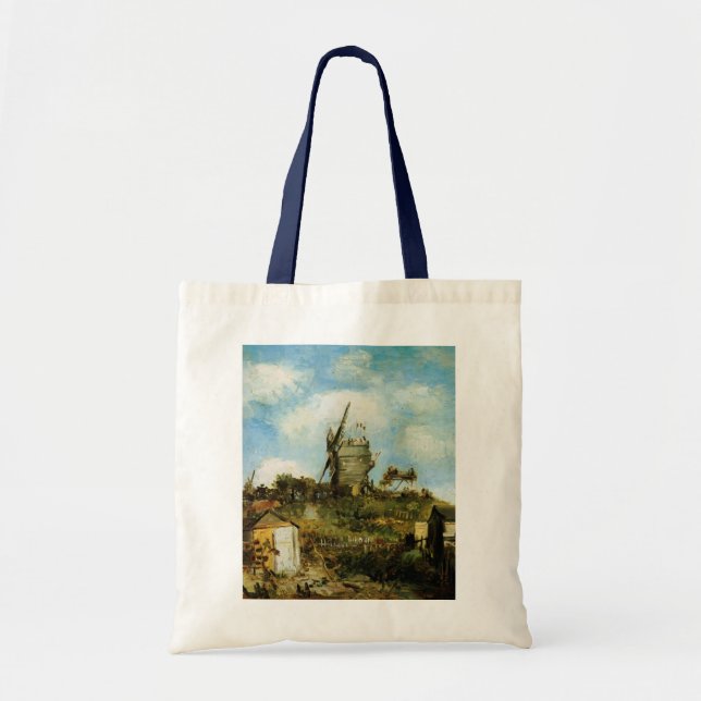 Le Moulin de la Galette by Vincent van Gogh Tote Bag (Front)