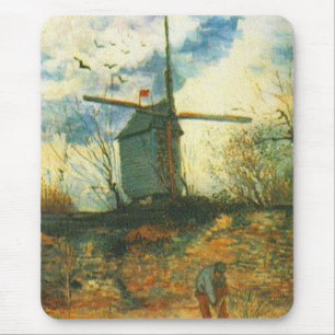 Le Moulin de la Galette Van Gogh Mouse Pad